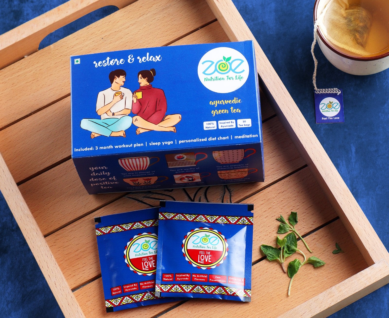 Ayurvedic Green Tea with Stevia – Zoe Nutrition For Life